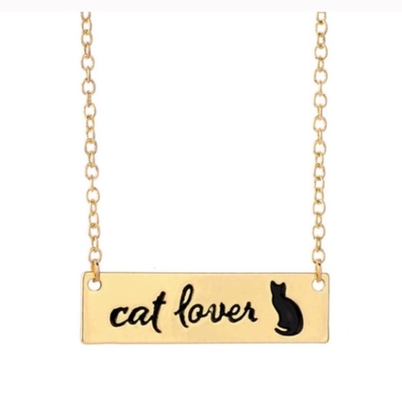 “Cat Lover” Gold over alloy necklace 😺🐾 - Picture 2 of 2